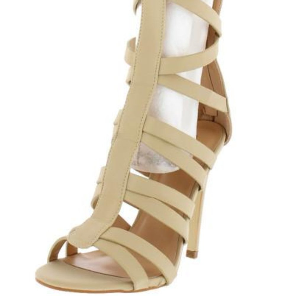 Nude Thigh High Sandals